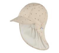 Sterntaler Schirmmütze mit Nackenschutz Ringel Anker Größe 53 Beige/Natur