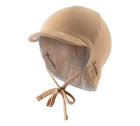 Sterntaler Wende-Schirmmütze mit Nackenschutz sand - Junge,Mädchen - Gr. 41 cm