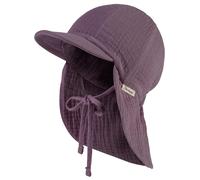 Sterntaler Schirmmütze "Musselin" in Lila - Größe 49 cm | Baby Muetzen