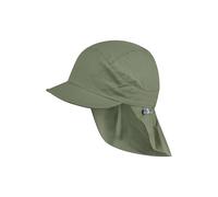 Sterntaler Schirmmütze Nacken Basic - Unisex Baby- und Kinder Mütze mit Nackenschutz - UV-Schutz 50+ Hut aus Popeline (Bio) - leichte Sommer Kopfbedeckung mit Gummiband - mattgrün, Größe 51