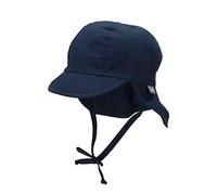 Sterntaler - Kid's Schirmmütze mit Nackenschutz Uni - Cap, Gr. 53 cm, blau (Marine)