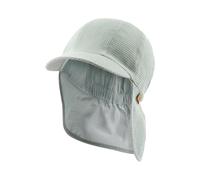 Sterntaler Schirmmütze Nacken Dino - Jungen Mütze aus Baumwolle - Stickerei auf dem Nackenschutz - UV-Schutz 30 Baby- und Kindermütze - leichte Sommer Kopfbedeckung - steingrün, Größe 55