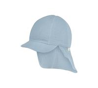 Sterntaler - Kid's Schirmmütze Nacken Musselin - Cap, Gr. 55 cm, grau (Graublau)