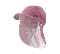 Sterntaler Schirmmütze Nacken Pünktchen - Mädchen Sommer Mütze aus Baumwoll Mischgewebe - UV-Schutz 50+ Sonnenhut - Baby- und Kinder Kopfbedeckung mit Futter aus Batist(Bio) - samtrosa, Größe 47