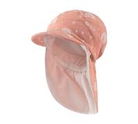 Sterntaler Schirmmütze Nacken Regenbogen - Mädchen Sommer Mütze mit Allover Print - Baby- und Kinder Sonnenhut mit Nackenschutz - Futter aus Batist (Bio) - Kopfbedeckung - lichtbraun, Größe 53