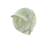 Sterntaler Schirmmütze Nacken Saurier - Jungen Mütze aus Baumwolle - UV-Schutz 30 Sommermütze mit Ohrenklappen und Bindeband - Sonnenhut - Baby und Kinder Kopfbedeckung - eisgrün, Größe 37