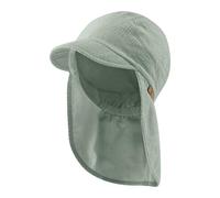 Sterntaler Schirmmütze Nacken Struktur - Unisex Mütze mit Nackenschutz - UV-Schutz 50+ Sonnenhut - Sommermütze aus Baumwolle - Basic Baby und Kinder Kopfbedeckung - steingrün, Größe 49