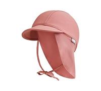 Sterntaler Schirmmütze Nacken Uni - Baby- und Kinder Mütze mit Nackenschutz und Bindeband - UV-Schutz 50+ Bademütze - Kopfbedeckung Schwimmbad und Strand - Unisex Bademode - Rosenholz, Größe 47