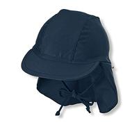 Sterntaler Kinder Schirmmütze mit Nackenschutz und Kordel UV-Schutz 50+ Blau Größe 45