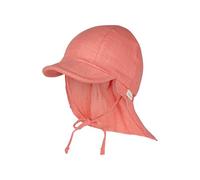STERNTALER Schirmmütze mit Nackenschutz uni (1512535) 49 koralle