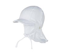 Sterntaler - Kid's Schirmmütze Nacken Uni Cotton - Cap, Gr. 51 cm, grau (Weiß)