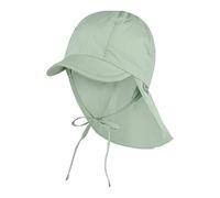 Sterntaler Schirmmütze mit Nackenschutz (1511410) – UV-Schutz 50+ – eisgrün, Größe 47