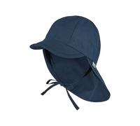 Sterntaler Unisex Schirmmütze mit Nackenschutz zum Schnüren UV-Schutz 50+ marine Gr. 43