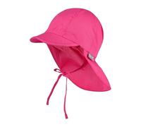 Sterntaler Schirmmütze Nacken - Unisex Baby- und Kinder Mütze mit Nackenschutz und einsteckbaren Ohrenklappen - UV-Schutz 50+ Sommermütze zum Binden - Popeline (Bio) Kopfbedeckung
