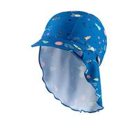 Sterntaler Schirmmütze Nacken Weltraum - Baby- und Kinder Mütze mit Nackenschutz - UV-Schutz 50+ Bademütze - Kopfbedeckung Schwimmbad und Strand - Jungen Bademode