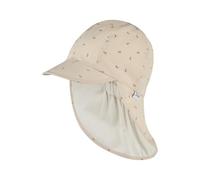 Sterntaler Schirmmütze mit Nackenschutz Ringel Anker 49 beige/natur