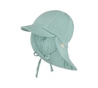 Sterntaler - Kid's Schirmmütze Nacken Musselin Bindeband - Cap, Gr. 47 cm, türkis (Helltürkis)