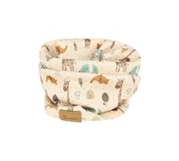 Sterntaler Schlauchschal aus Jersey mit Giraffen- und Elefanten Print - Unisex Accessoires für Babys und Kleinkinder - bequem und kindgerecht - natur, Gr. 2