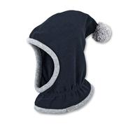 Sterntaler Schalmütze BASIC mit Bommel in marine, Gr. 45, maedchen,junge