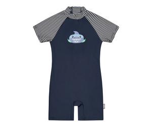 Sterntaler Schwimmanzug mit UV-Schutz kurz Ringel Hai 110 marine/natur