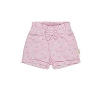 Sterntaler Shorts Leinenoptik Hase - Baby- und Kinder Shorts aus Baumwolle in Leinenoptik mit Hasen-Druck, elastischer Bund, Schleife vorn, bequemer, Puderrosa, Größe 74