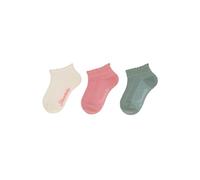 Sterntaler Sneaker -Socken 3er Pack Struktur - Baby Sneaker Socken für Mädchen - Sneaker Socken mit Rippenmuster - Socken für Babys im Set - ecru, 18