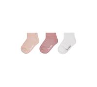 Sterntaler Sneaker Socken 3er Pack uni - Baby und Kindersocken mit hohem Baumwollanteil - Mädchen Füsslinge - modische Farben, weiche Kurzsocken - Strümpfe - samtrosa, Größe 22