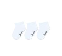 Sterntaler Sneaker Socken 3er Pack uni - Baby und Kindersocken mit hohem Baumwollanteil - unisex Füsslinge - modische Farben, weiche Kurzsocken - Strümpfe - weiß, Größe 26