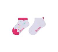 Sterntaler Sneaker Socken Doppelpack Eiswaffel - Baby- und Kindersocken im 2er Pack mit Eiswaffel- und Streusel-Motiven, Baumwoll-Mix, Weiß, Größe 22