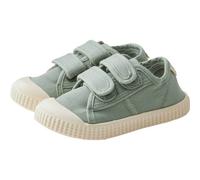 Sterntaler Sneaker Uni - Sportiver Baby Schuh aus Canvas - Kinder Sommer Schuhe mit Rutschfester Sohle - Unisex Babyschuhe mit Klettverschluss, knöchelhoch - steingrün,Größe 28
