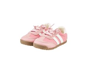 Sterntaler Sneaker uni - Baby- & Kinderschuh mit Klettverschluss, Sterntaler Logo, rutschfester Sohle, Oberstoff aus Polyurethan & Baumwolle - Perlrosa, Größe 26