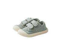 Sterntaler Sneaker Uni - Sportiver Baby Schuh aus Canvas - Kinder Sommer Schuhe mit Rutschfester Sohle - Unisex Babyschuhe mit Klettverschluss, knöchelhoch - steingrün,Größe 27