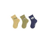 Sterntaler Socken 3er Pack Safari - Baby und Kindersocken - modische Farben, Muster und Designs - hoher Baumwollanteil - optimale Passform - Vorteilspack Jungen Strümpfe - grün, Größe 18