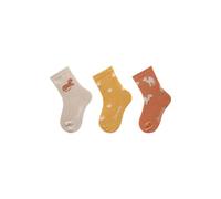 Sterntaler Socken 3er Pack Tiger - Baby und Kindersocken - modische Farben, Muster und Designs - hoher Baumwollanteil - optimale Passform - Vorteilspack Unisex Strümpfe - beige, Größe 18