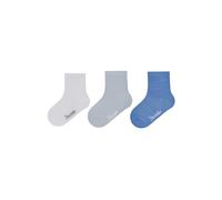 Sterntaler Socken 3er Pack Uni - Unisex Babysocken mit Viskose aus Bambuszellstoff, hautfreundlich, feuchtigkeitsregulierend, Königsblau, Größe 18