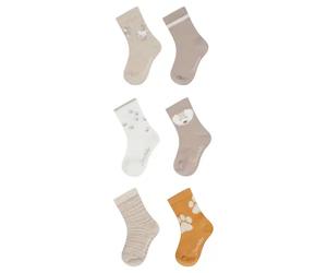 Sterntaler Socken 6er Hund natur mel. Gr. 30