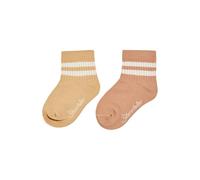 Sterntaler Socken Doppelpack Coolmax Rippe - Baby und Kindersocken kurz - klassische Rippstruktur - Sport Socke - klimaregulierend - optimale Passform - 2er Pack Unisex Socken - lichtbraun, Größe 30