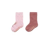 Sterntaler Socken Doppelpack Rehkitz Modern Cartoon Rosa/Beere Baby Female Crew-Lang Ödem Laufen Athletic Mehrere Anlässe Puderrosa Melange Baumwolle Gepolstert Dehnbar Atmungsaktiv 2 Stück