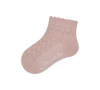 Sterntaler Socken Struktur - Kurze Baby- und Kinder-Socken mit Umschlag, Innenfrottee, Strukturmuster, merzerisierte Baumwolle, Staubrosa, Größe 22