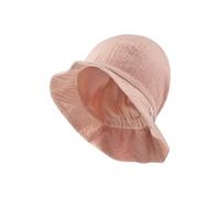 Sterntaler Sonnenhut Struktur - Mädchen Sommerhut - UV-Schutz 50+ Fischerhut mit Nackenschutz - elastisches Gummiband - Futter aus Batist (Bio) - Baby und Kinder Kopfbedeckung - perlrosa,Größe 45