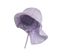 Sterntaler Sonnenhut - Unisex Sommerhut - UV-Schutz 50+ Mütze mit breiter Krempe und Größenregulierung - Nackenschutz - Bindebänder - Baby und Kinder Kopfbedeckung aus Popeline (Bio)