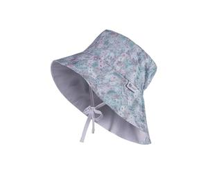 Sterntaler Sonnenhut Zweige mit Bindeband - Sommerhut Mädchen mit UV 50+, schützt den Kopf vor der Sonne - Sonnenhut Baby mit Größenregulierung - helltürkis, 49