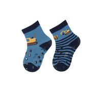 Sterntaler - Sterntaler ABS-Krabbelsöckchen DP Bagger, mittelblau, Gr. 18 mittelblau