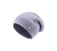 Sterntaler Beanie mit Allover Pünktchen - Mädchen Slouch Beanie - Kinder Mütze aus wärmendem Sweat-Stoff - blasslila, 49