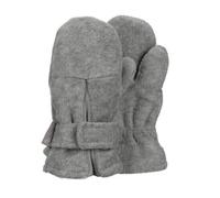 Sterntaler Fäustling mit Daumen, aus Microfleece mit Klettverschluss, gefüttert - unisex Accessoires für Babys & Kleinkinder - weich, warm und bequem - silber melange, Gr. 3