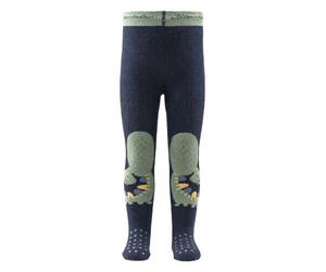 Sterntaler - Sterntaler Krabbelstrumpfhose Dino, blau meliert, Gr. 74 blau
