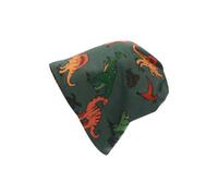 Sterntaler Baby-Jungen Slouch-Beanie Dino, gefüttert mit Baumwoll-Fleece Dunkelgrün Gr. 49