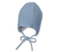 Sterntaler Strickmütze GOTS mit Fleecefutter Blau Größe 43 Baby Unisex