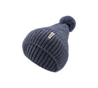 Sterntaler - Kid's Strickmütze Melange Bommel - Mütze, Gr. M-L 51 cm, blau (Mittelblau)
