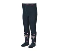 Sterntaler Strumpfhose PFERD mit Glitzerblumen in marine, Gr. 80, maedchen